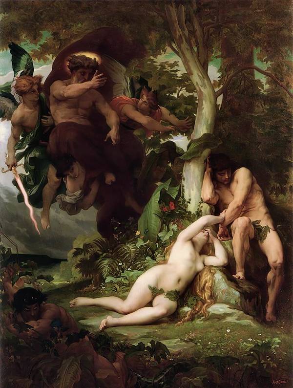 Alexandre Cabanel, The Expulsion of Adam and Eve from the Garden of Paradise (1867)