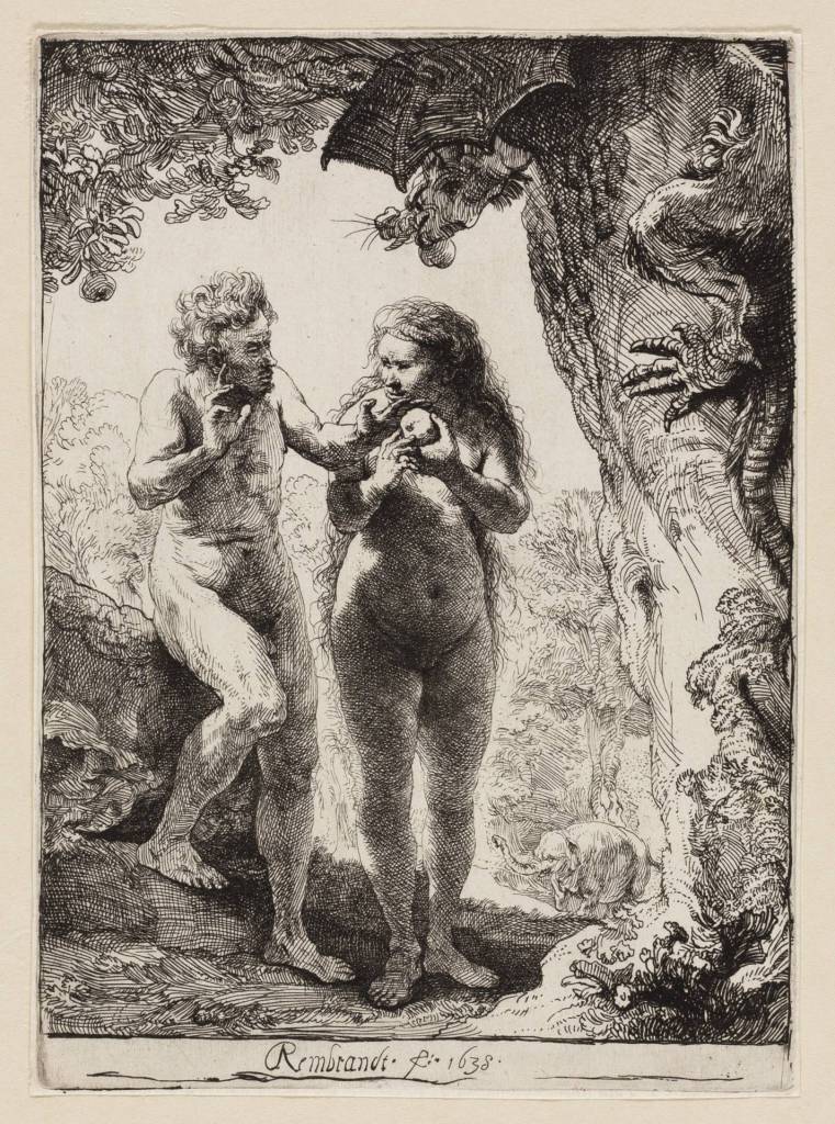 Rembrandt van Rijn, Adam and Eve (1638)
