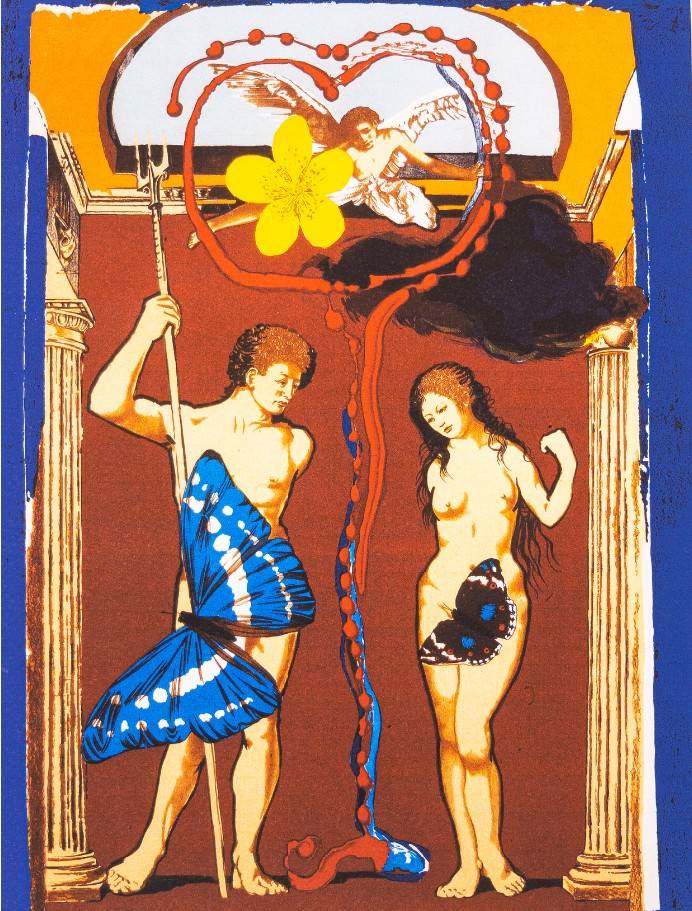 Salvador Dalí, Adam and Eve Lithograph (1978)